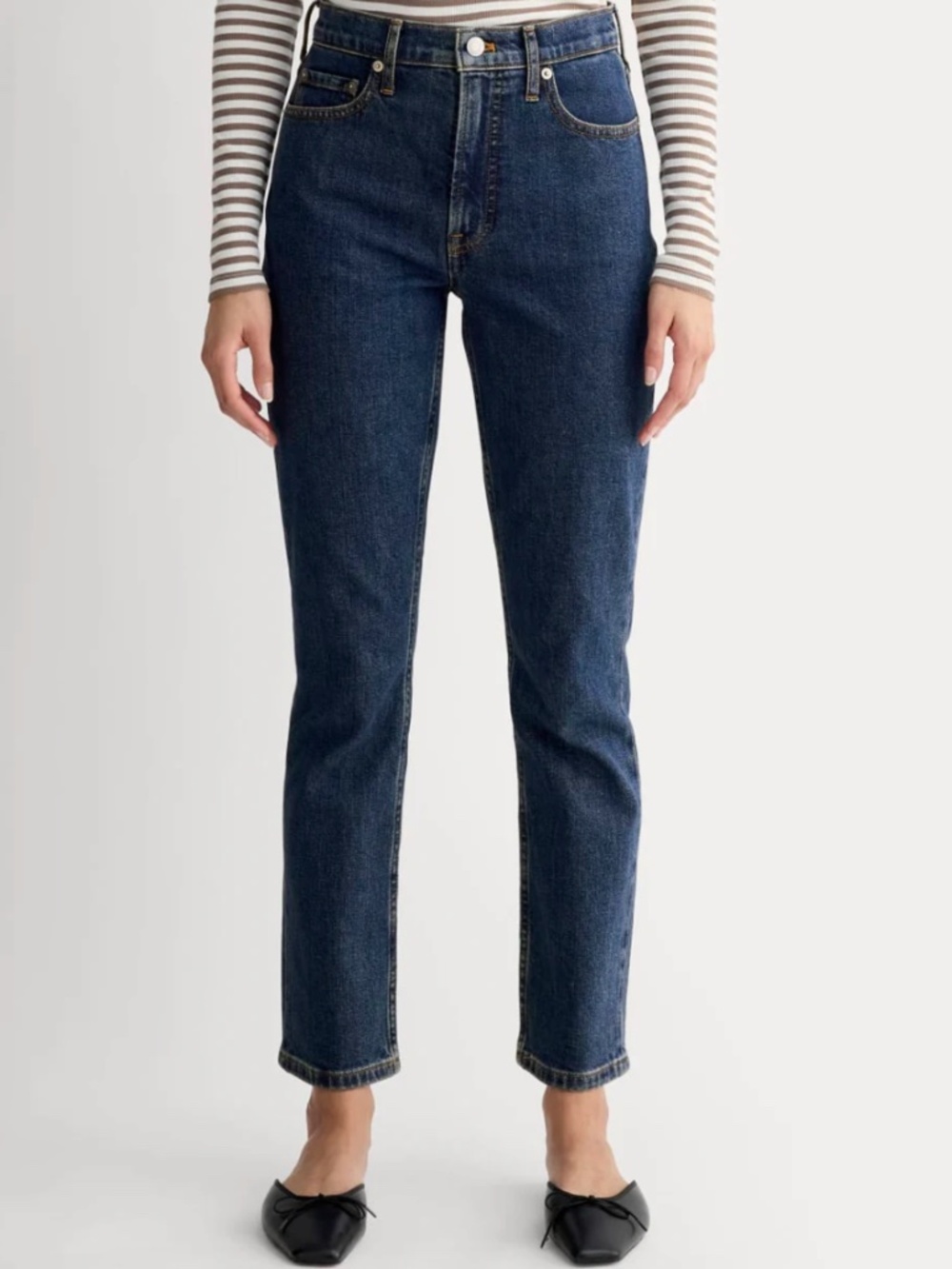 NWT Everlane "Original Cheeky" Jeans in Indigo Rinse, 26.5" Inseam, Sz 28
